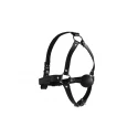 Head harness with solid ball gag