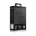 Vibrating silicone ribbed strap-on adjustable