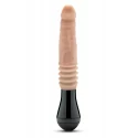 DR. SKIN SILICONE DR. KNIGHT THRUSTING GYRATING VIBRATING DILDO BEIGE