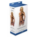 WHIPSMART DIAMOND WRISTRAINT HARNESS WITH CUFFS BLUE