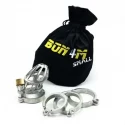 Klatka na penisa Bon4 Stainless Steel Chastity Cage Small / Medium - Hinged.