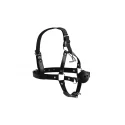 Head harness with breathable ball gag and nose hooks