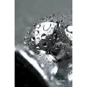 Metal by TOYFA, Anal rhinestone, metal, silver, with tourmaline crystal, 7 cm, O 2.7 cm, 50 g