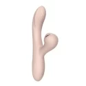 Wibrator z ssącym stymulatorem łechtaczki Dual Vibrator with Sucking Function Pink