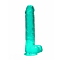 Realistyczne dildo RealRock Crystal Clear