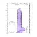 Realistyczne dildo RealRock Crystal Clear