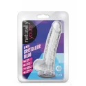 NATURALLY YOURS  6" CRYSTALLINE DILDO ROSE