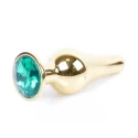 Plug-Jawellery Gold BUTT PLUG- Purple