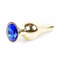 Plug-Jawellery Gold BUTT PLUG- Purple