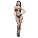 Bodystocking Pamela Crotchless Fishnet Red S-L