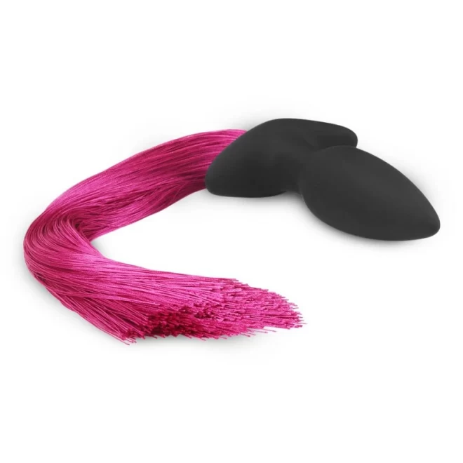 Anal Plug with Pony Tail Red