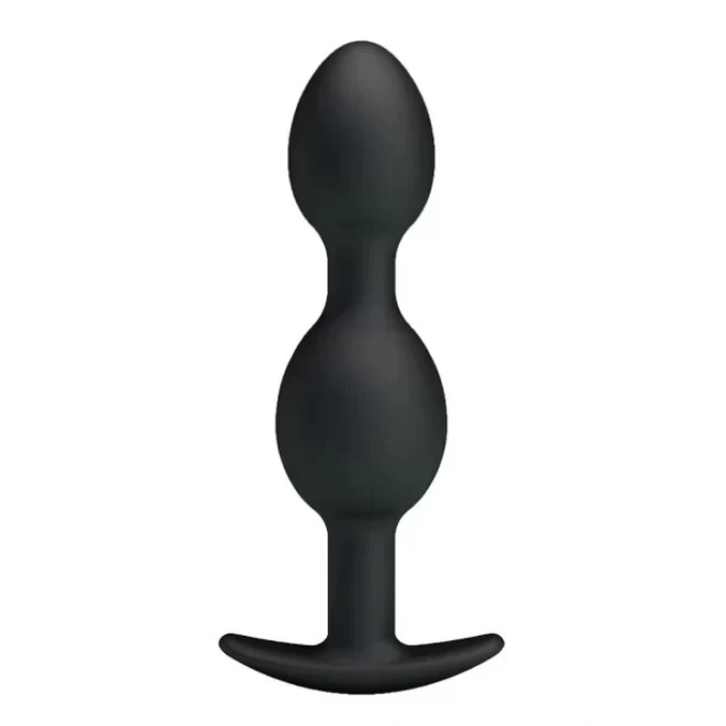 Pretty love silicone anal balls black