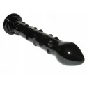 7" Glass Romance Dildo Black