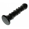 7" Glass Romance Dildo Black