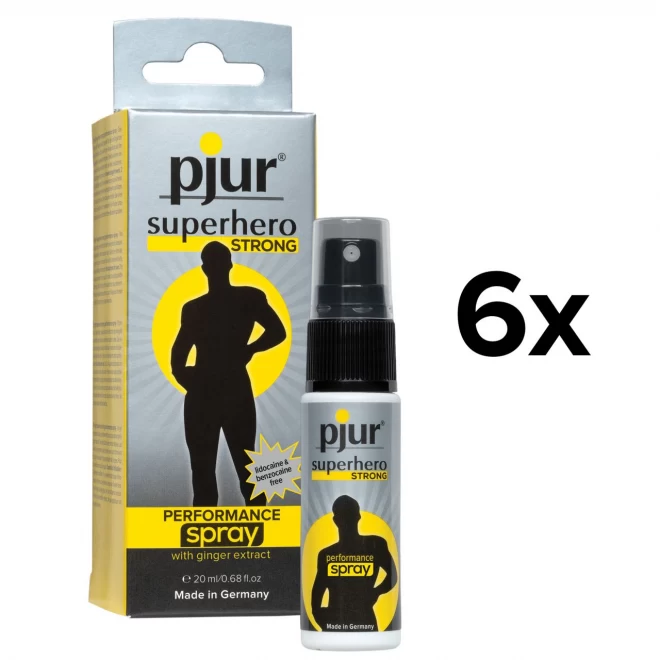 Pjur superhero strong performance spray 20ml - 6er-paket