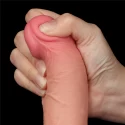 DILDO 7.5'' SLIDING SKIN DUAL LAYER DONG FLESH
