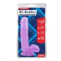 Hi rubber 7.0 inch dildo clear