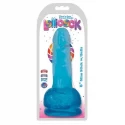 Dildo With Balls 15 CM - Berry Ice